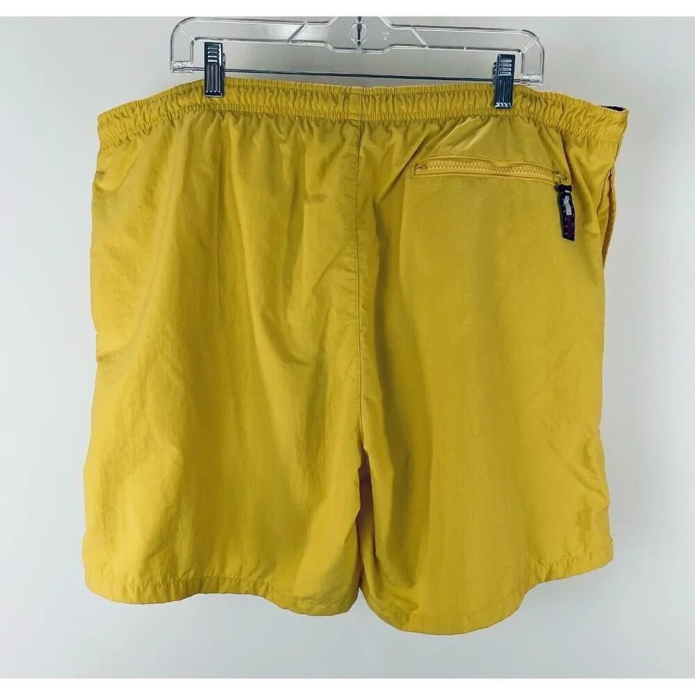 Tommy Hilfiger Athletics Men's size XL Yellow Swim Shorts Spellout Trunks